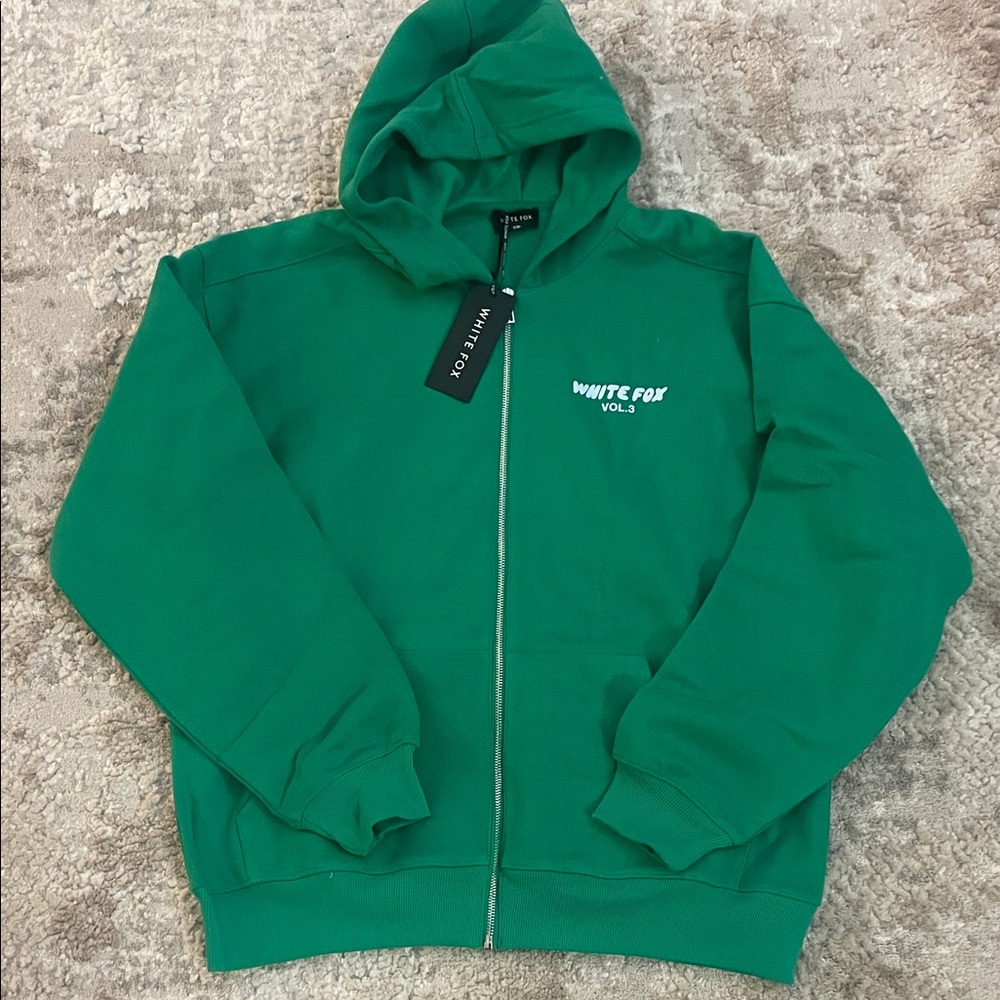 White Fox Full Zip Hoodie